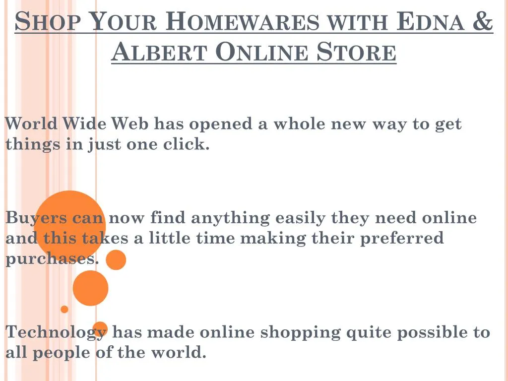 shop your homewares with edna albert online store