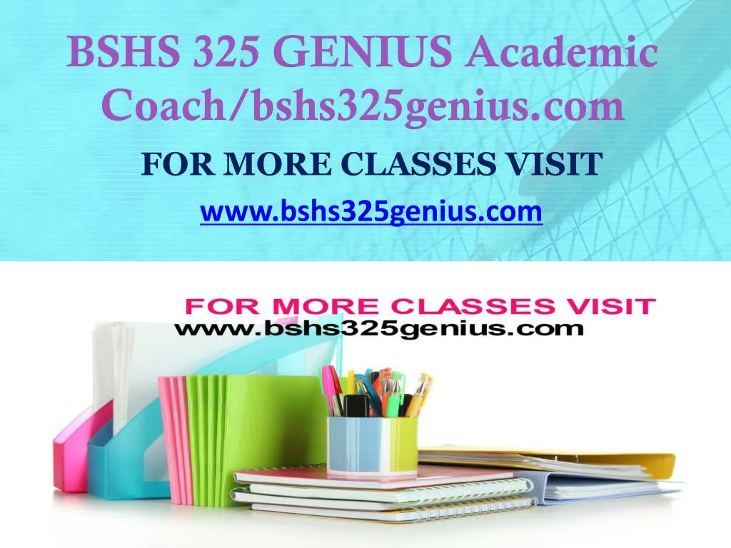 bshs 325 genius academic coach bshs325genius com