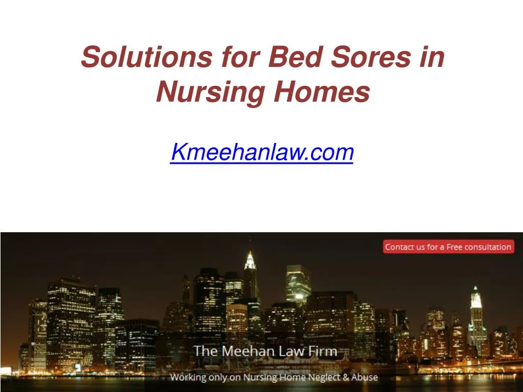 solutions for bed sores in nursing homes
