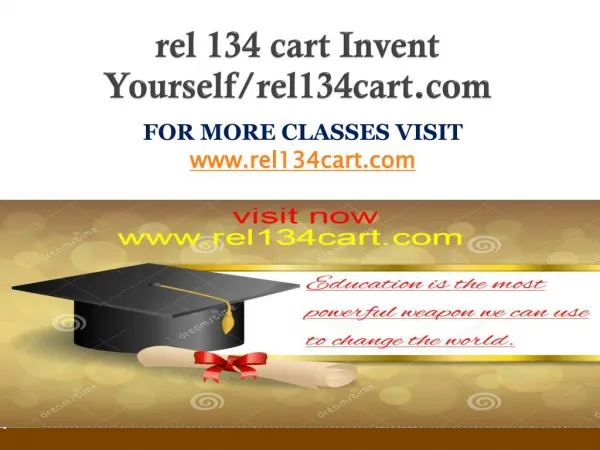 rel 134 cart Invent Yourself/rel134cart.com