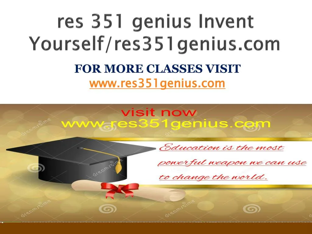 res 351 genius invent yourself res351genius com