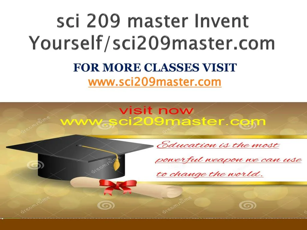 sci 209 master invent yourself sci209master com