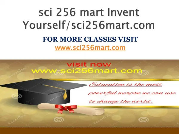 sci 256 mart Invent Yourself/sci256mart.com