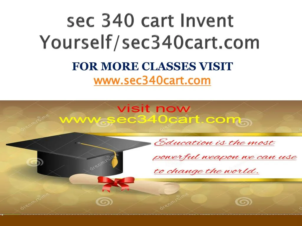 sec 340 cart invent yourself sec340cart com