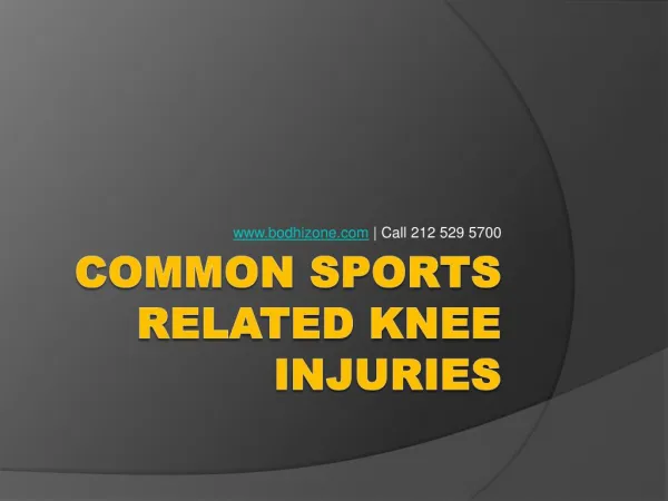 Sports related Knee Contusion