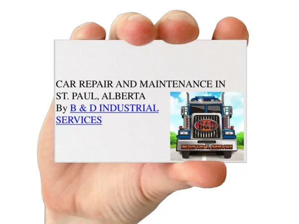 Car Maintenance Services in St.Paul, Alberta