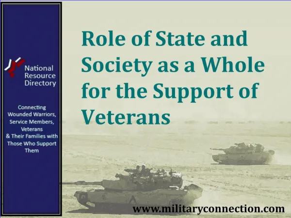 Role of State and Society as a Whole for the Support of Veterans