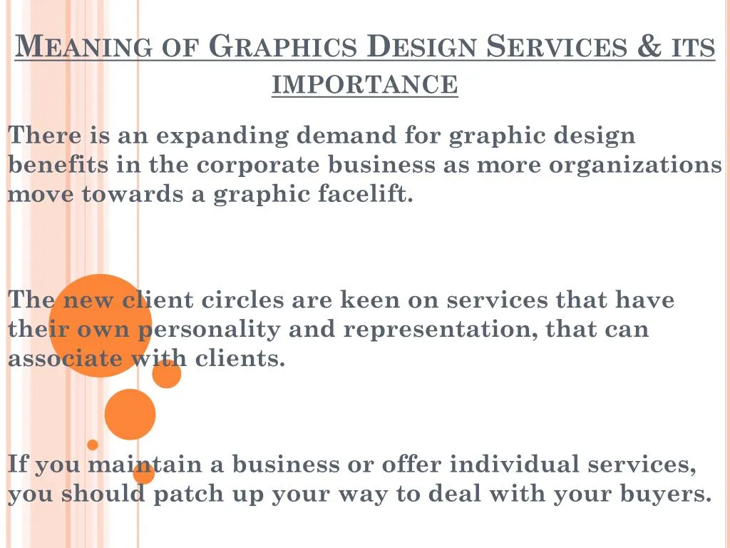 meaning of graphics design services its importance