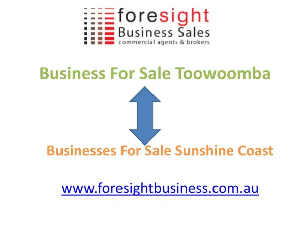 Business For Sale in Toowoomba and Sunshine Coast