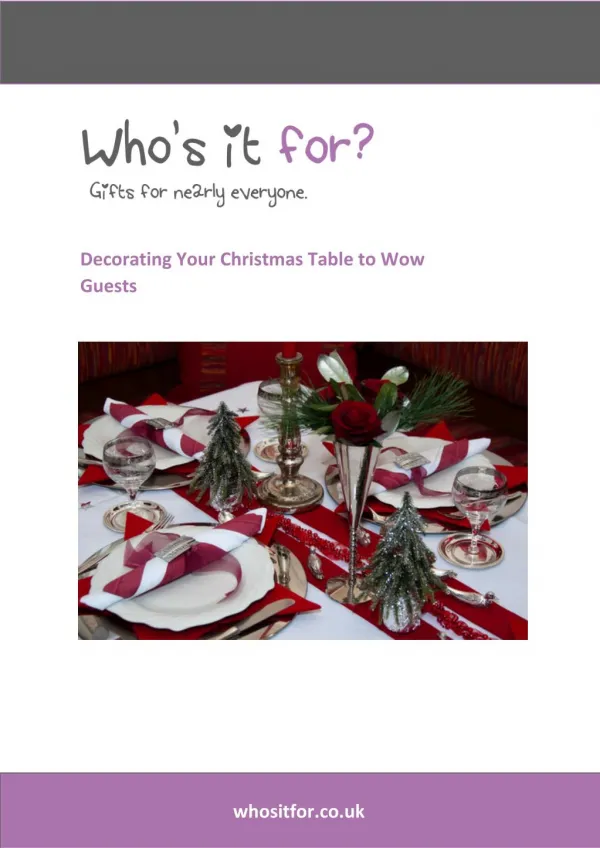 Decorating Your Christmas Table to Wow Guests