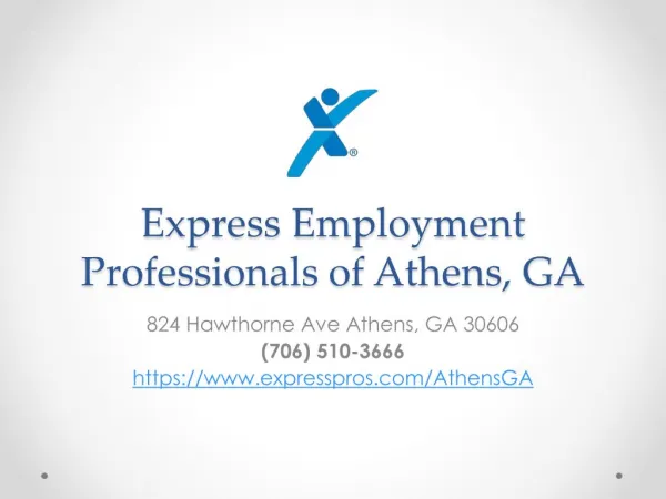 Express Employment Professionals of Athens, GA