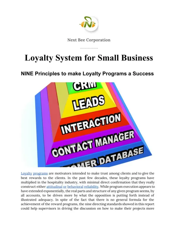 E-Book - Loyalty System for Small Business