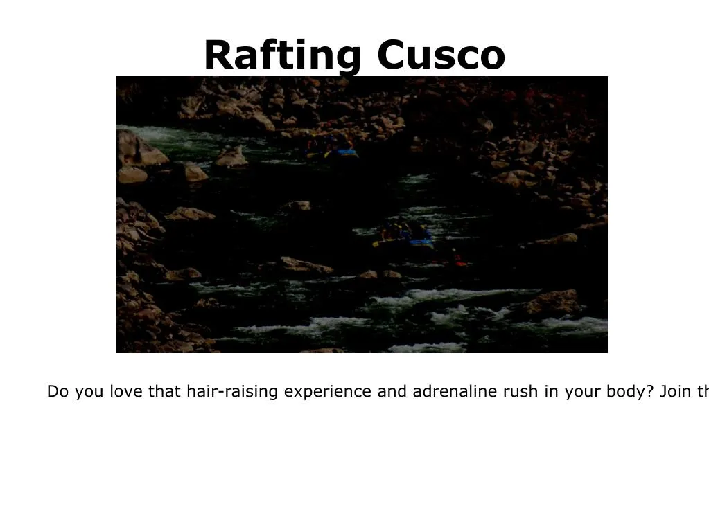 rafting cusco