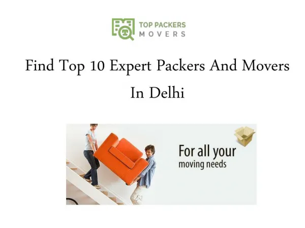 Top 10 Packers And Movers In Delhi
