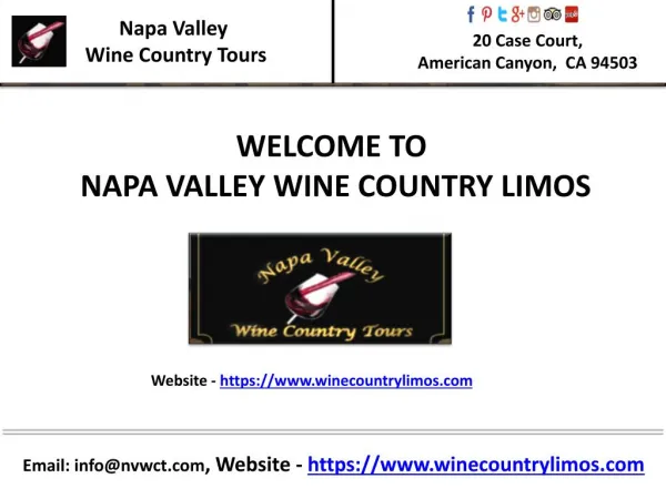 Wine country tours napa