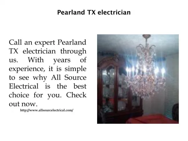 Pearland TX electrician