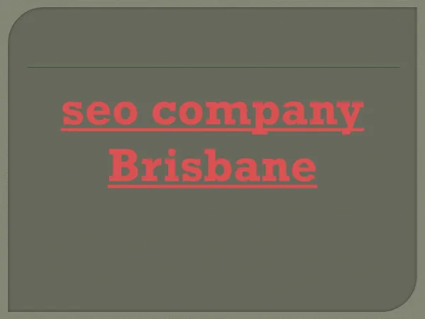 seo company Brisbane