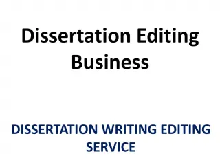 Premium Quality Dissertation Editing - slide 1