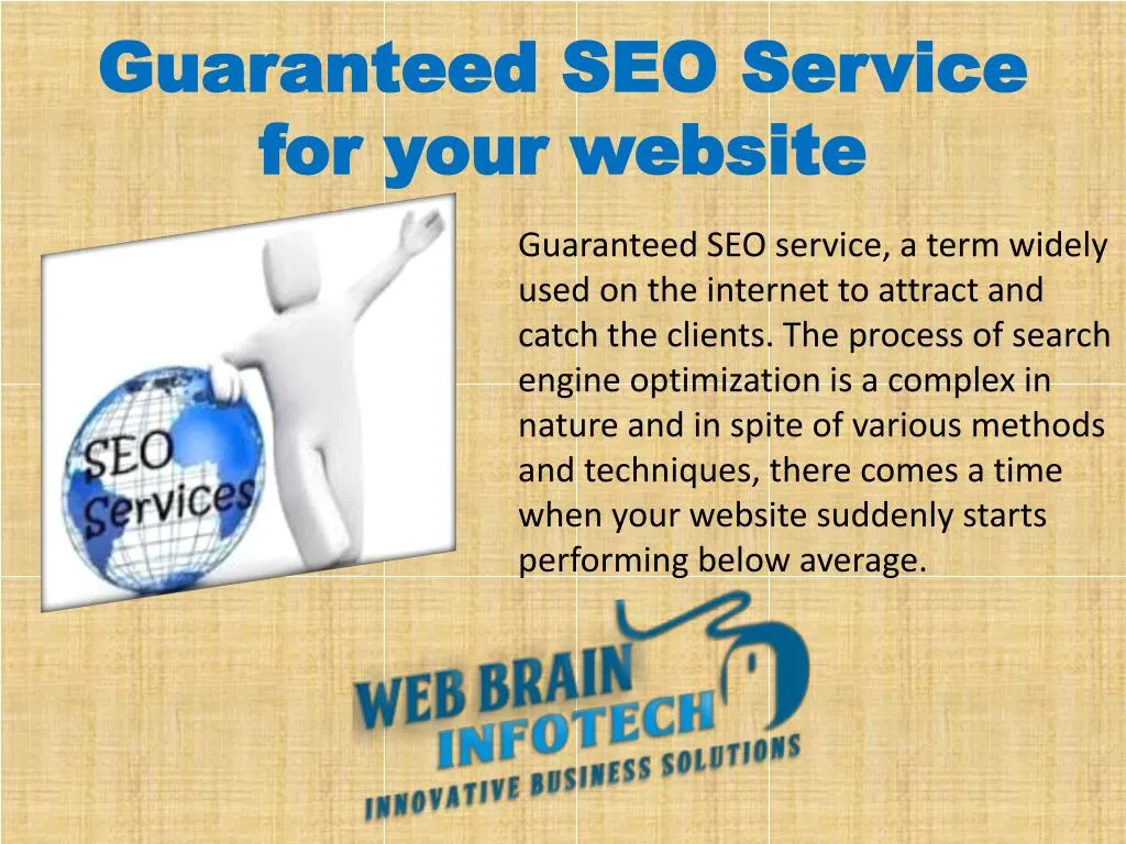 guaranteed seo service for your website