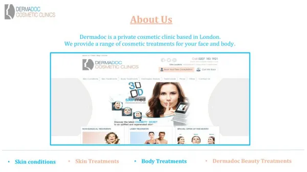 Dermadoc Clinic - Guide to Skin Treatment in London