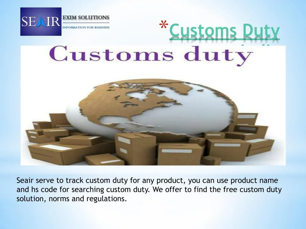 customs duty india