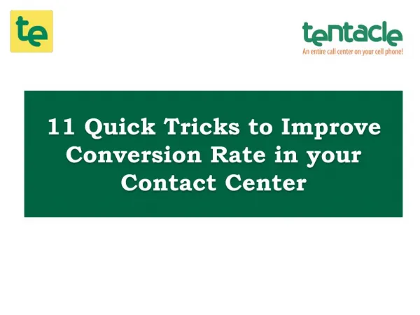 11 Ways to Improve Your Conversion Rate in your Call Center