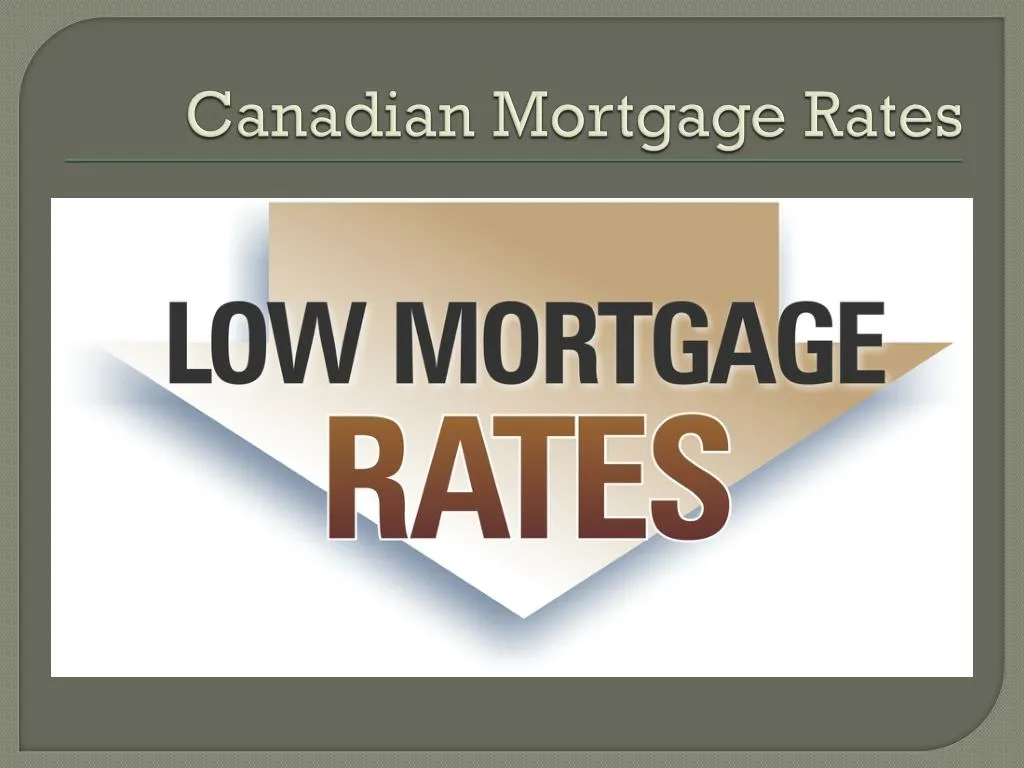 canadian mortgage rates