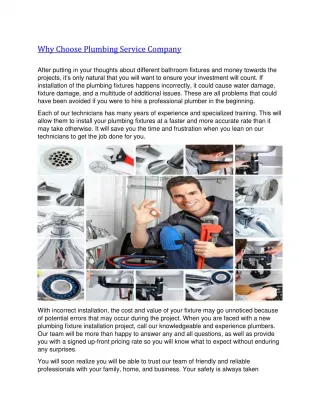 Plumbing Emergency - slide 1