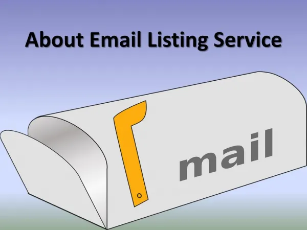 About Email Listing Service