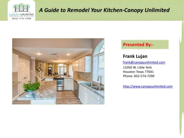 How to Remodel your Kitchen by Canopy Unlimited