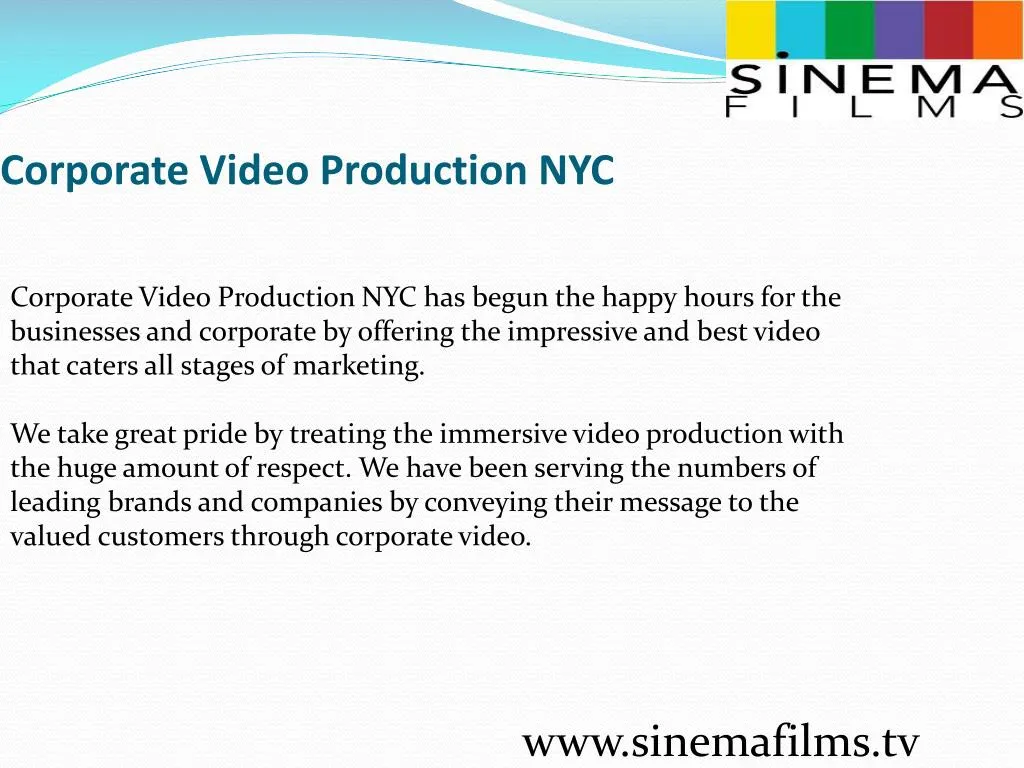 corporate video production nyc