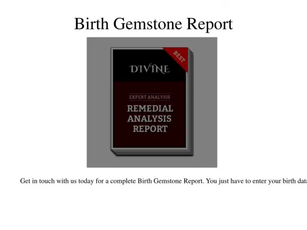 Birth Gemstones
