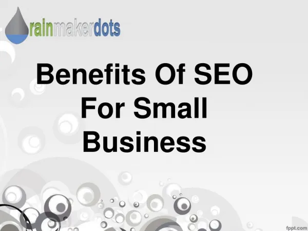 Benefits of SEO for Small Business
