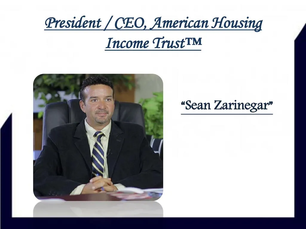 president ceo american housing income trust