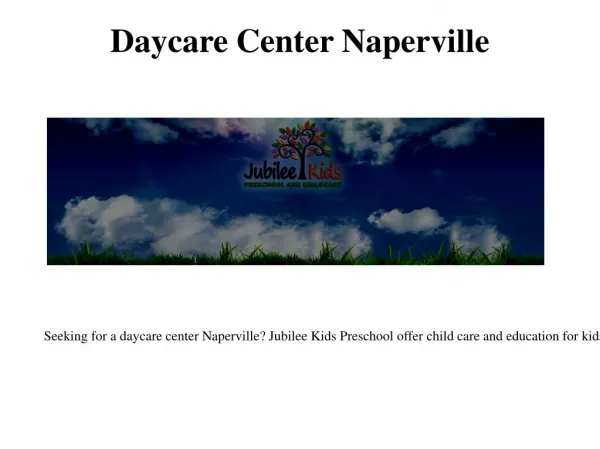Naperville Daycare