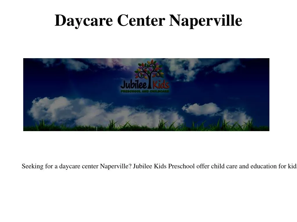 daycare center naperville