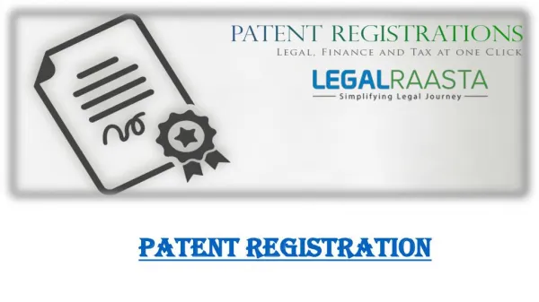 Register Patent in India | Process | LegalRaasta