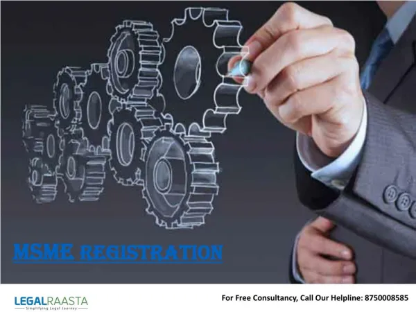 MSME / SSI Registration | Online | Legalraasta