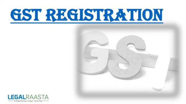 GST Registration online in India | LegalRaasta
