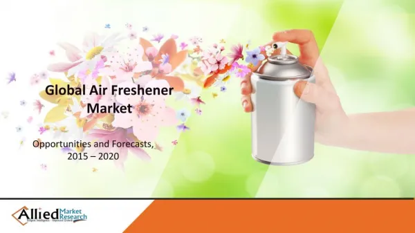 Air Freshener Market Segments by by Product Type (Sprays/Aerosols, Electric Air Freshener (Plug-In), Gel Air Freshener),