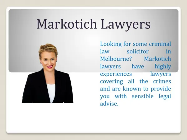 Highly Experienced Criminal Lawyer in Melbourne, Australia