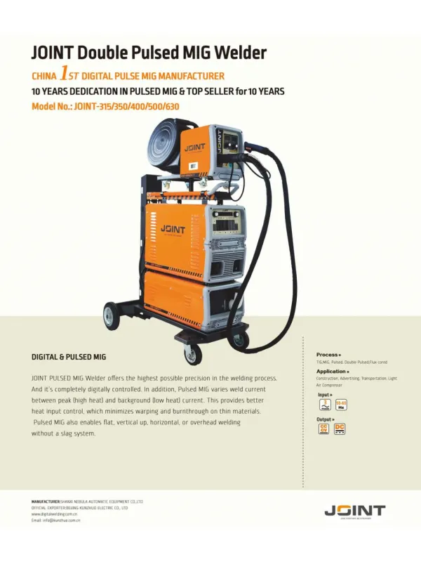 World Leading JOINT Pulsed MIG Welder