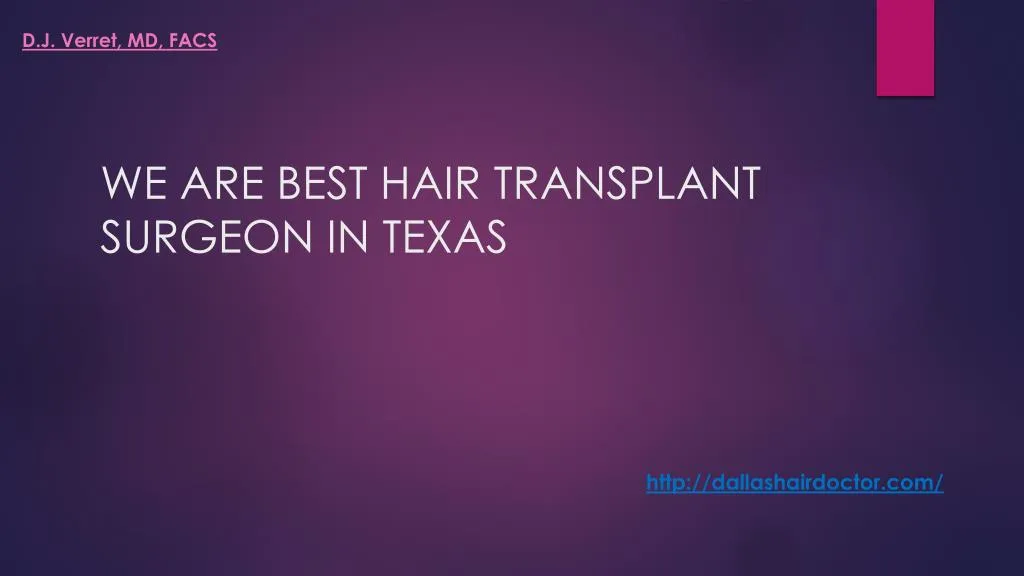 we are best hair transplant surgeon in texas