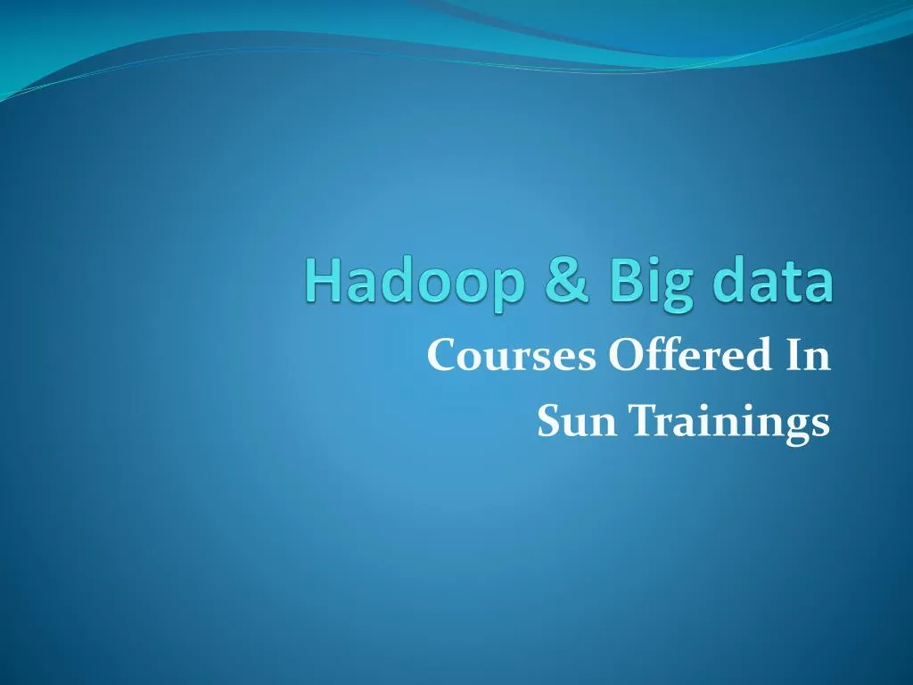 hadoop big data