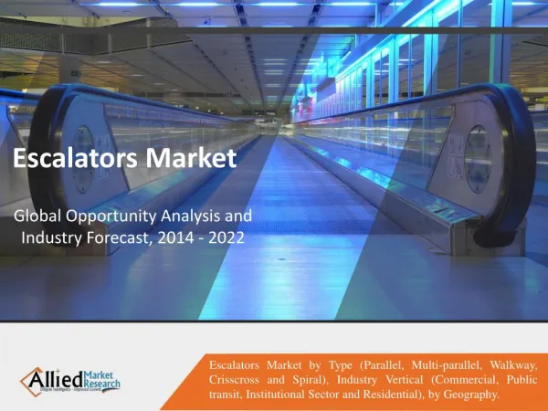Escalators Market Growth Factors and Opportunities