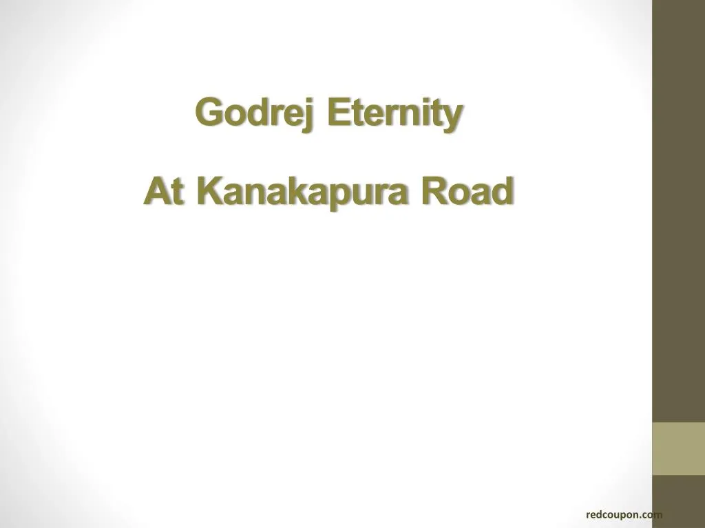 godrej eternity at kanakapura road