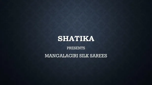 Gorgeous Mangalagiri Silk Sarees Online