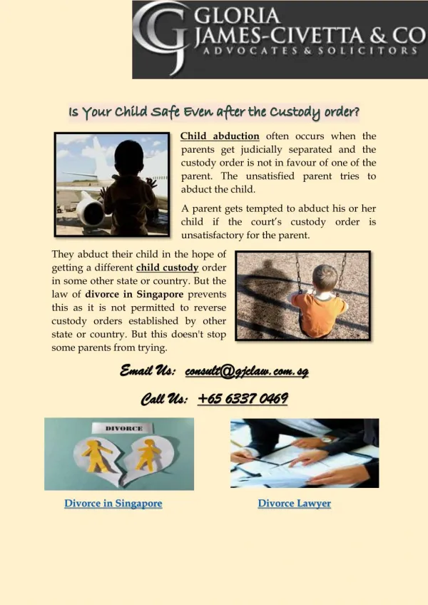 Is Your Child Safe Even After the Custody Order?