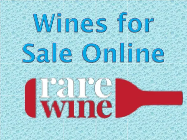 Wines for sale online