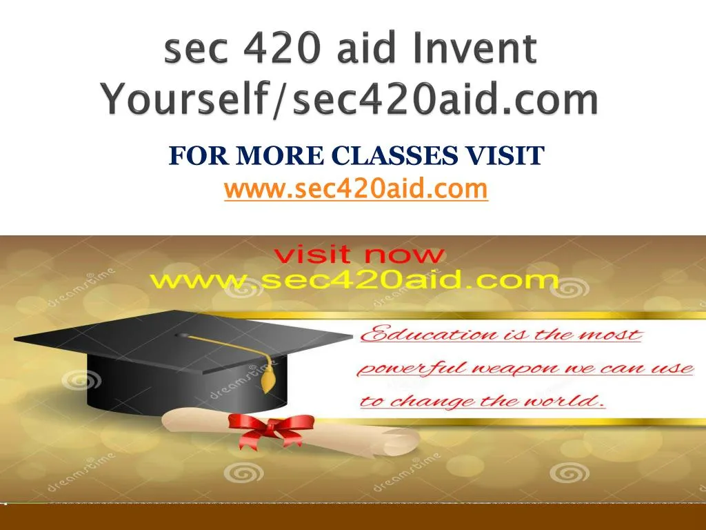 sec 420 aid invent yourself sec420aid com